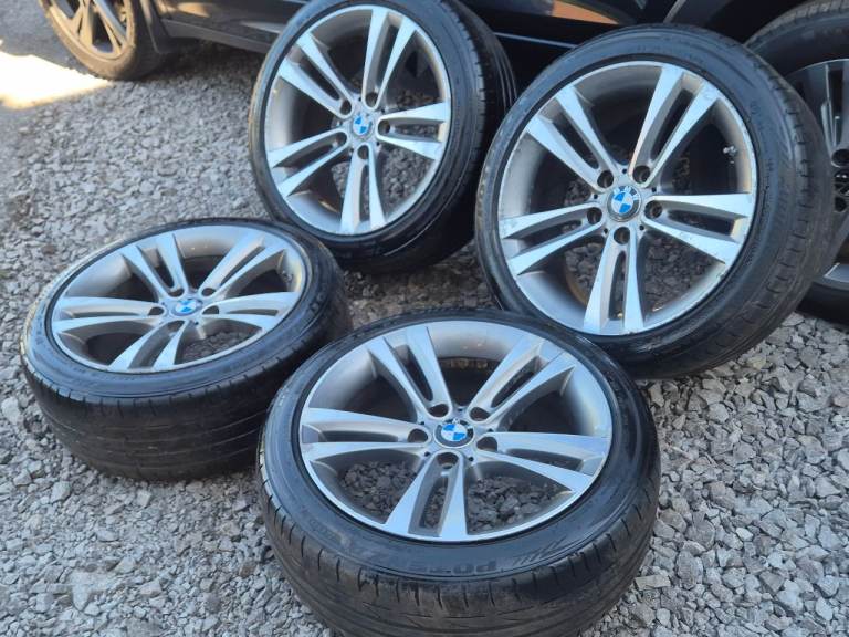 🌟Genuine Bmw 18 inch alloy wheels 5x120 with TYRES + TPMS SENSORS 