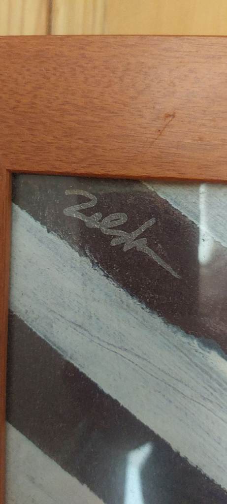 Large wall framed art - 2 pieces 