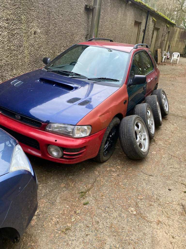 OFFERS WELCOME 16" Alloy Wheels Subaru WRX GC8 Impreza Alloy 5 spoke wheels in Silver