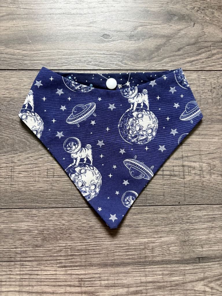 Dog Astro Pug bandana