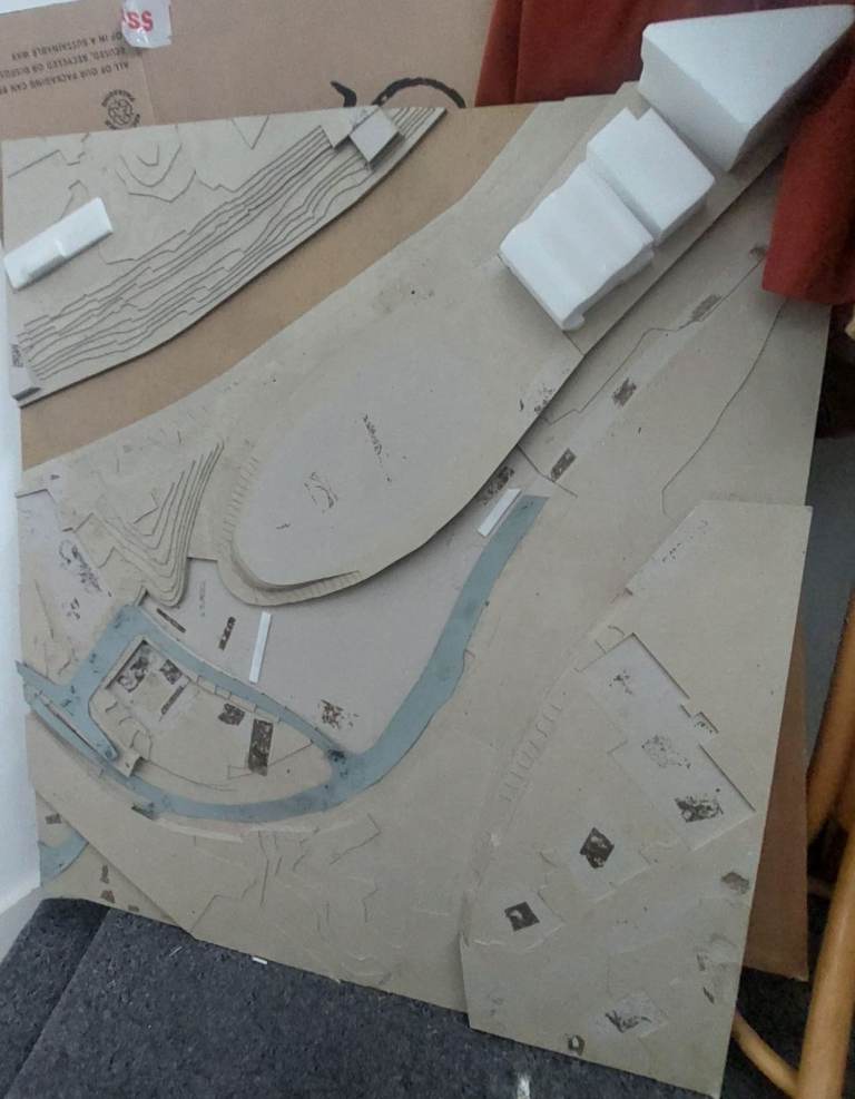 Model of city - design or crafts project