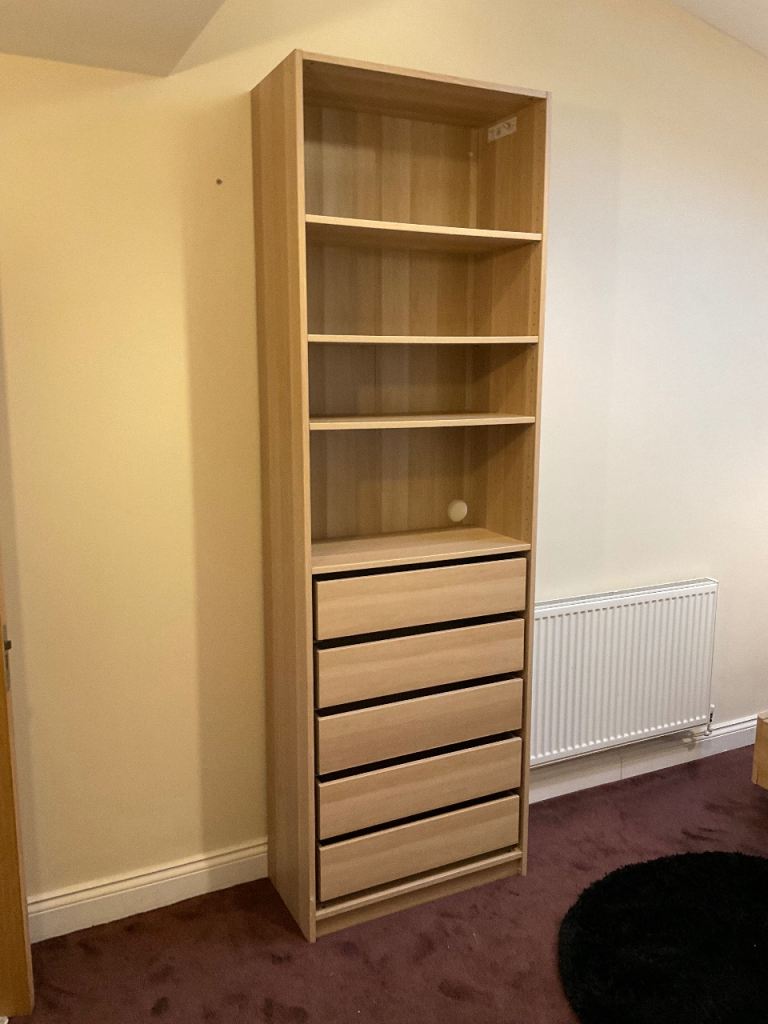 IKEA wardrobe 5 drawers + 4 shelves  236 x 75 x 35.cm 