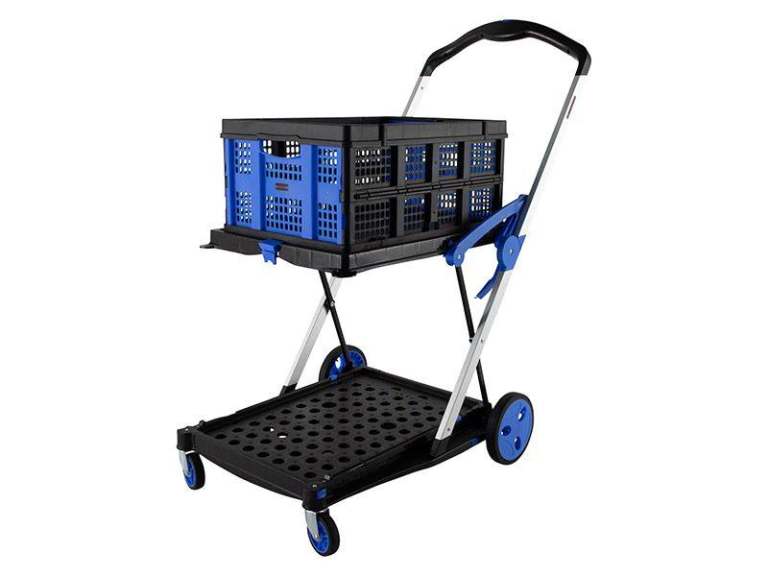 Folding Shopping Trolley with Crate - As Good As New