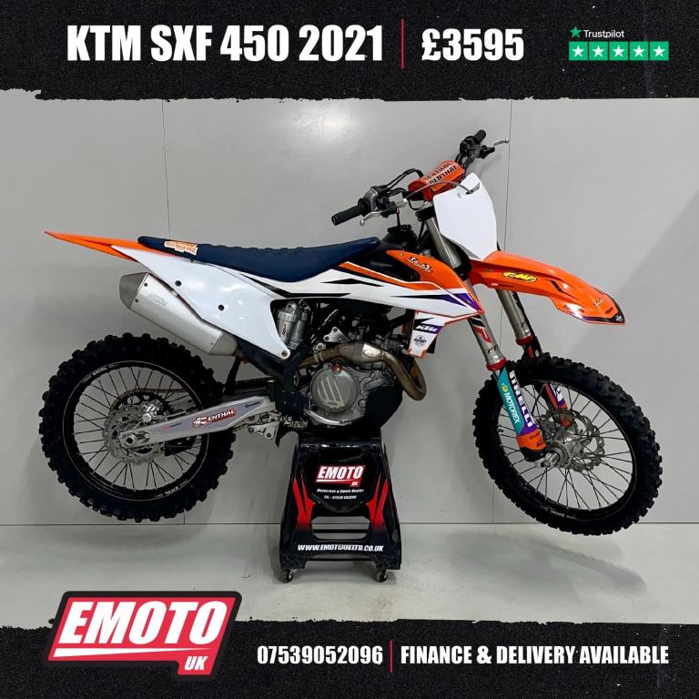 KTM SXF 450 2021 Motocross Bike 450cc @EmotoUK - Finance Available