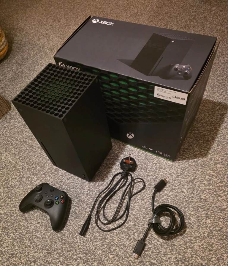 Microsoft Xbox Series X 1TB Video Game Console - Black + 27 games Inc RDR2. GTA