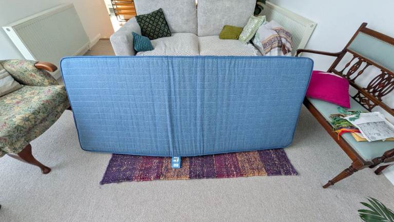 Folding single guest bed and mattress