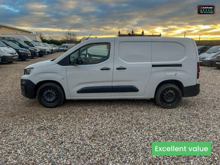 2022 Peugeot Partner LWB L2H1 Low Roof Professional Air Con EURO 6 NO VAT Panel Van Diesel Manual