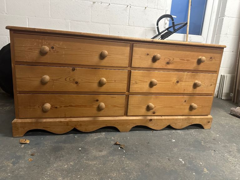 Rustic Farmhouse Pine Drawers 
