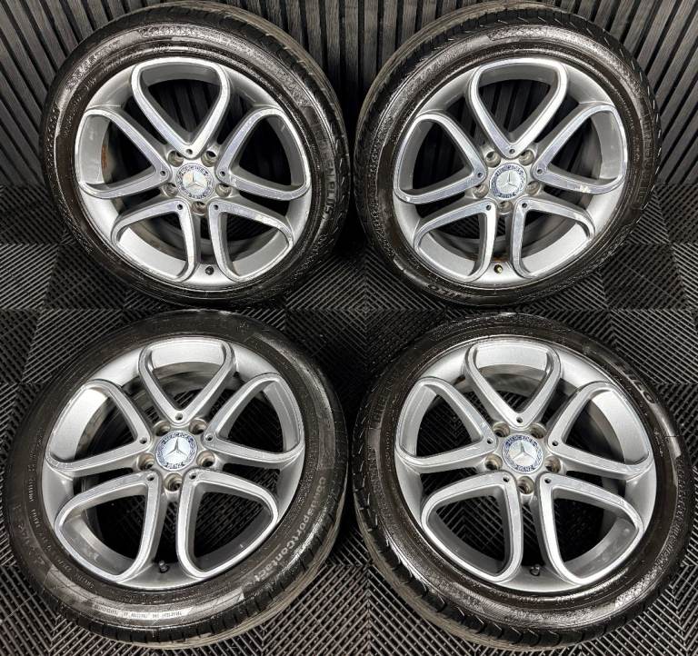 17'' GENUINE MERCEDES A CLASS CLA B W246 ALLOY WHEELS TYRES ALLOYS W176