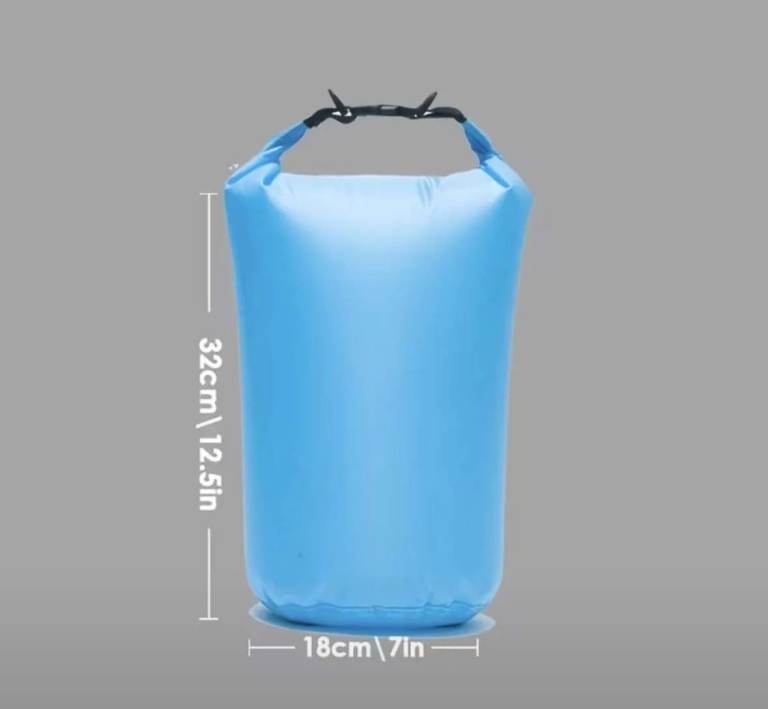 8L Roll-Top Dry Bag – Light Blue