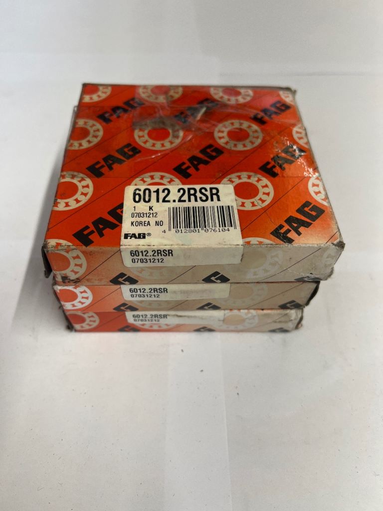 FAG 6012.2RSR Bearings - Good Condition 