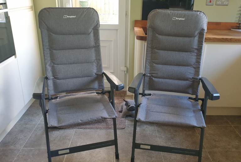image for Berghaus Freeform Recliner Chairs Pair of 2 Brand New