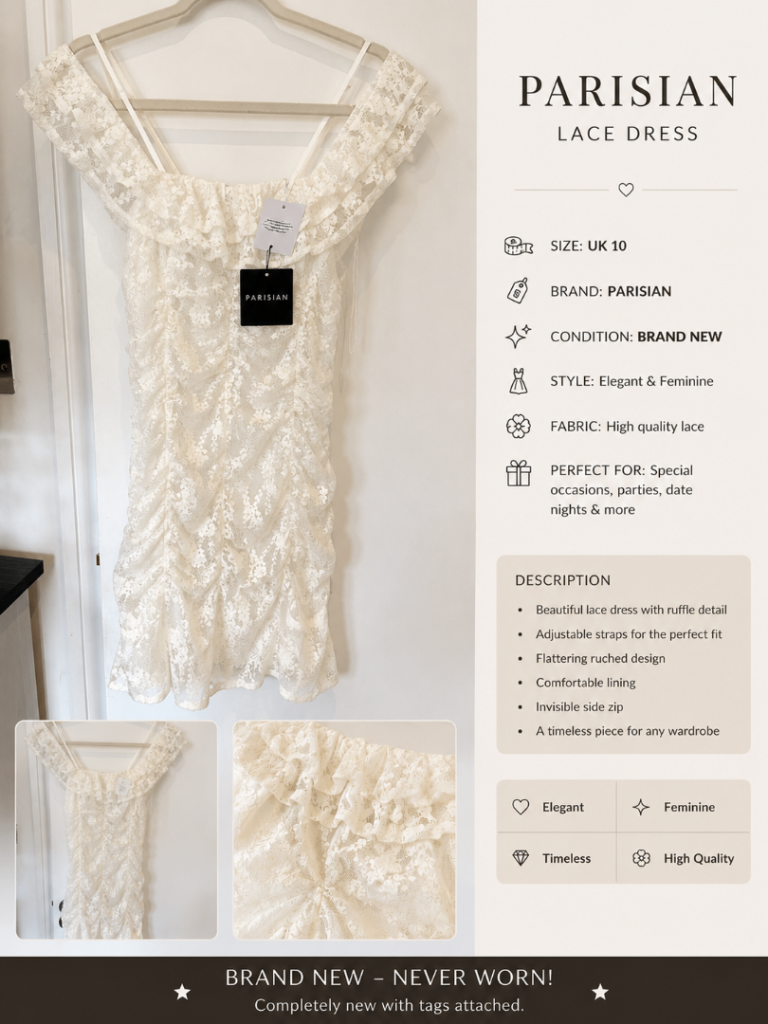 PARISIAN Lace Dress UK 10 – Brand New with Tags