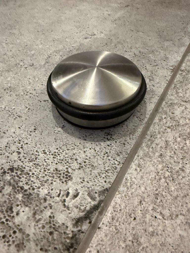 Stainless steel door stops x4