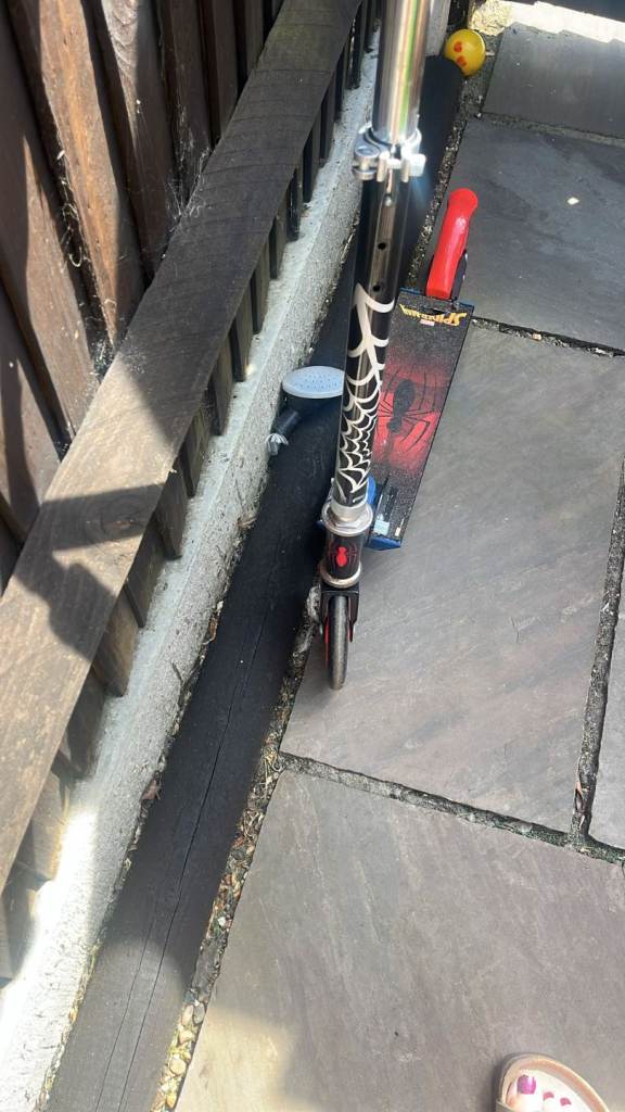 Kids Scooter - Black and Red, Good Condition