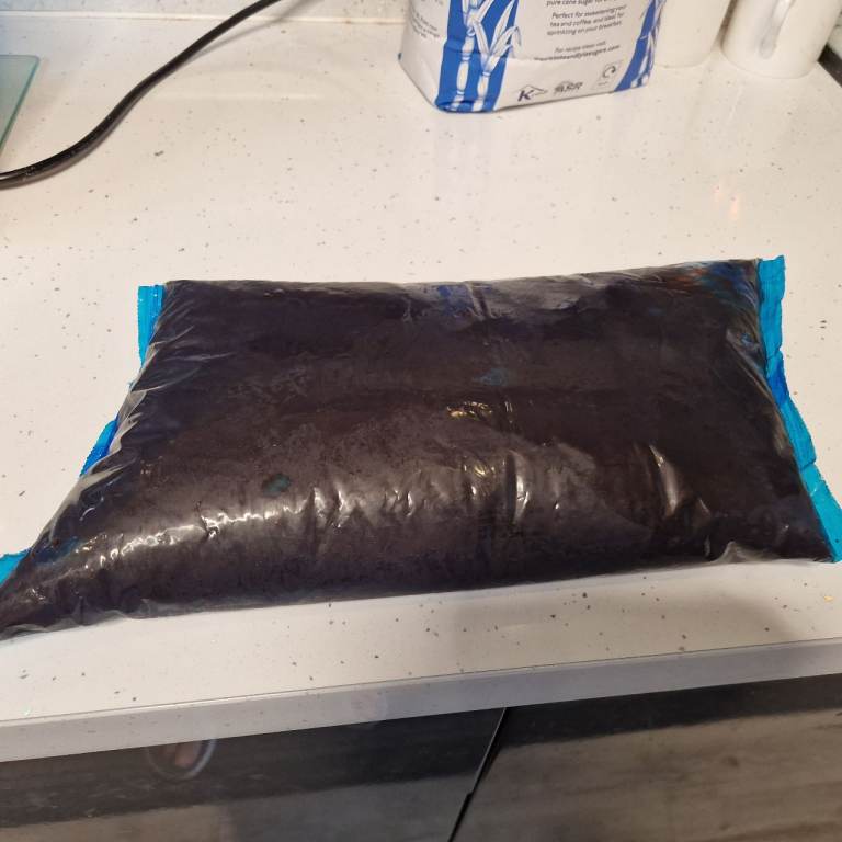 Bag of strawberry jam 