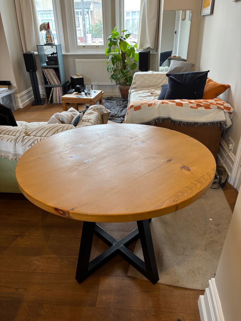 Round Wooden Dining Table