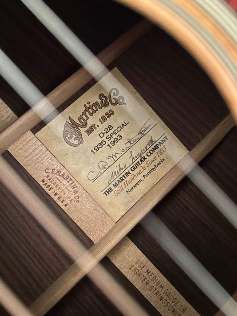 Martin D28-S - 1993 Nazareth Custom Build - As New