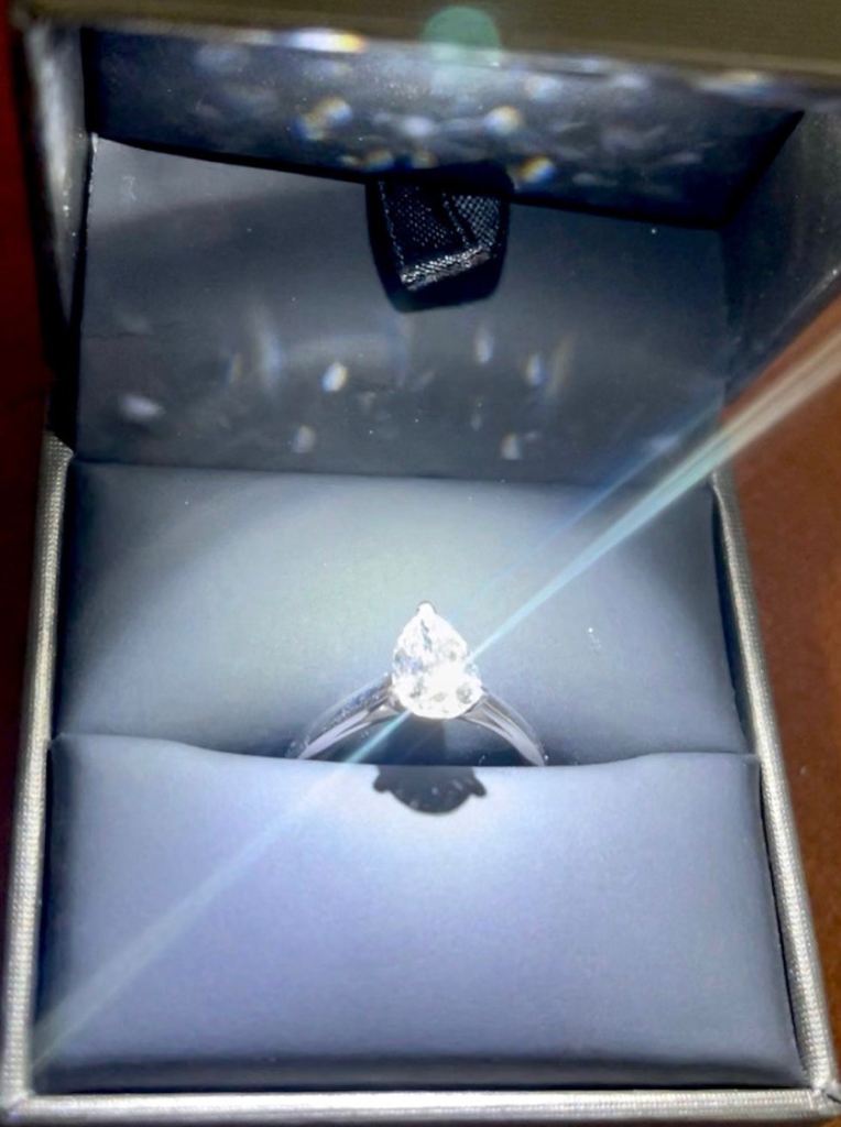 Pearl Brilliant Diamond Engagement Ring