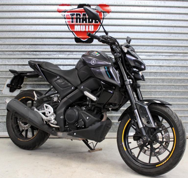 2022 72 YAMAHA MT 125 ABS MT125 LATER SHAPE BLACK TRADE SALE 9826 MILES MOT R125
