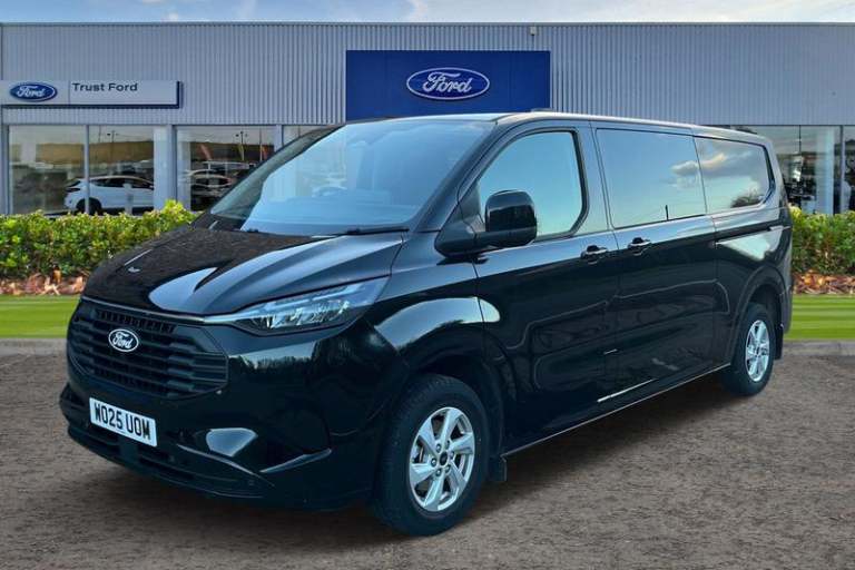 2025 Ford Transit Custom 320 Limited AUTO L2 LWB Double Cab In Van FWD 2.5 PHEV 232ps Low Roof Au...