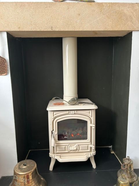 FRANCO-BELGE MERVILLE Mains Gas Stove – Classic Wood Burner Style