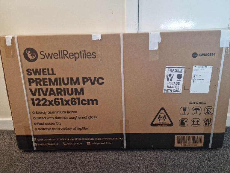Swell Premium PVC Vivarium 122x61x61cm