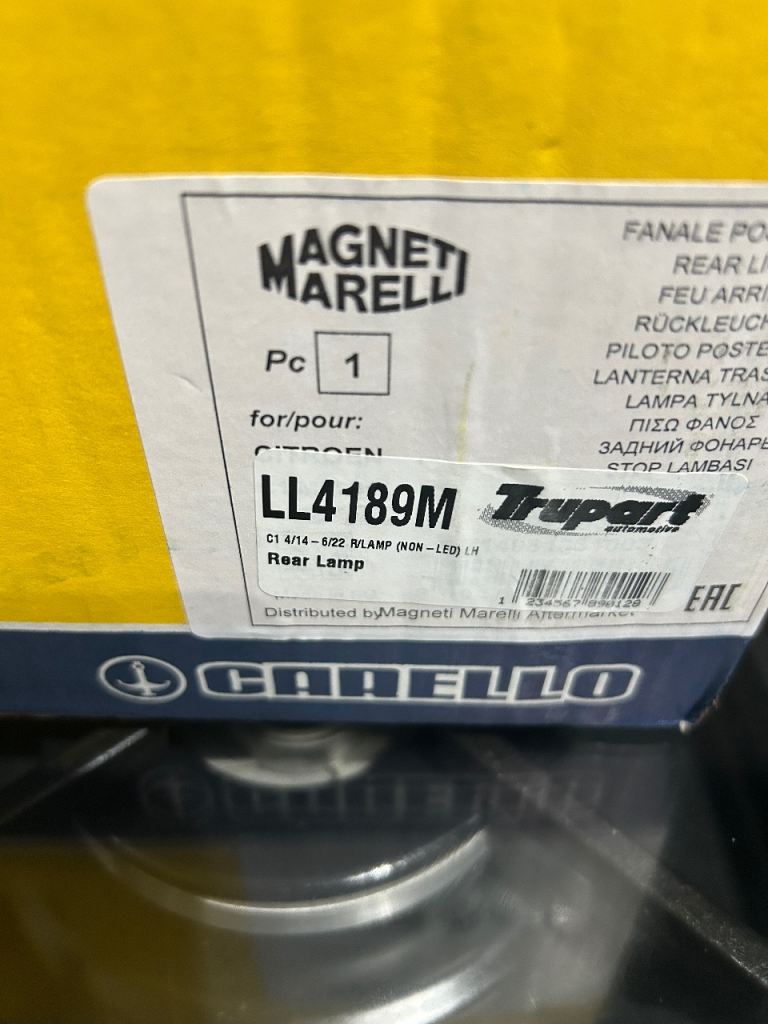 Brand New Citroen C1 L/H Rear Light