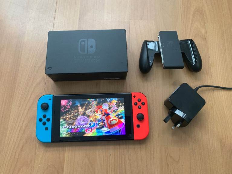 Nintendo Switch Neon With Carry Case