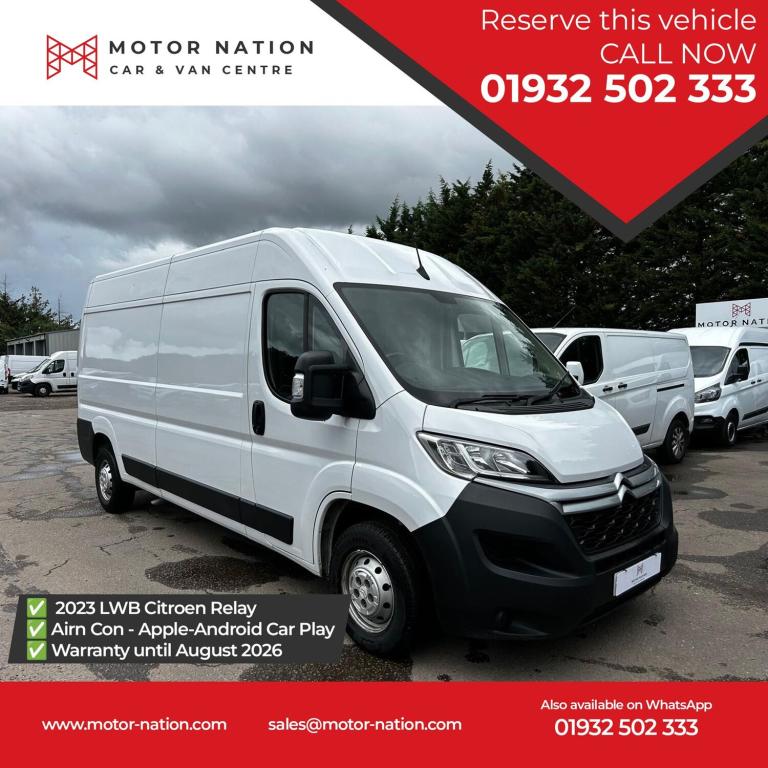 2023 Citroen Relay 2.2 BlueHDi 35 Enterprise Edition Panel Van 5dr Diesel Manual L3 High Roof  Pa...