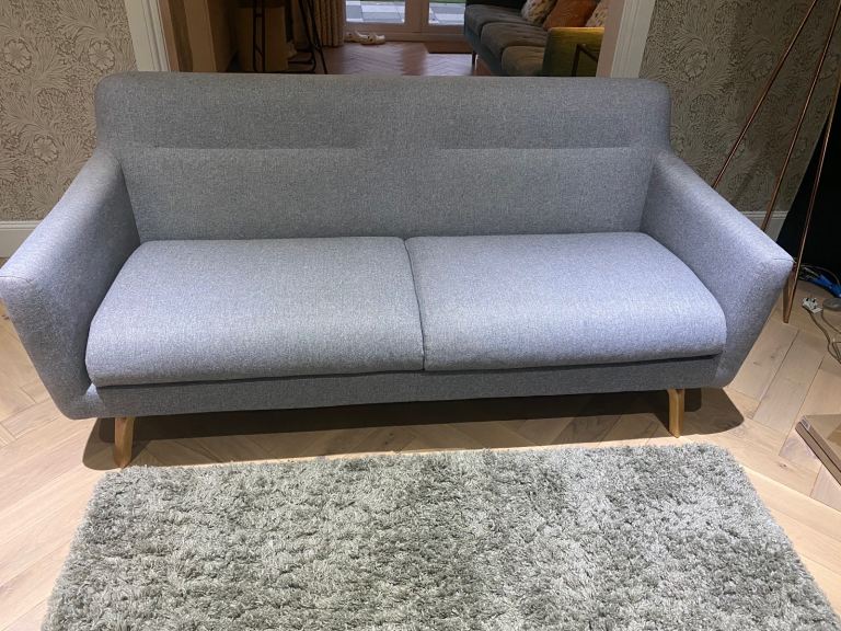 John Lewis Grey Medium Sofa 
