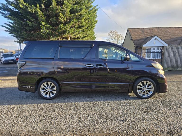2010 Toyota Vellfire G PURPLE 2.4 PETROL 2010(60) ULEZ FREE, 7 SEATERS MPV Petrol Automatic