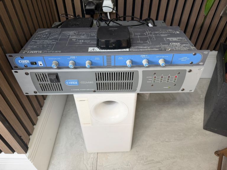 Cloud CXA450 Amplifier + CX163 Mixer + Bose Subwoofer Residential & Commercial Audio System