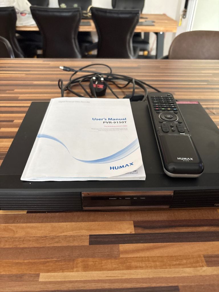 Humax PVR-9150T Freeview+ TV Recorder (160GB) – Complete with Remote, Manual & SCART