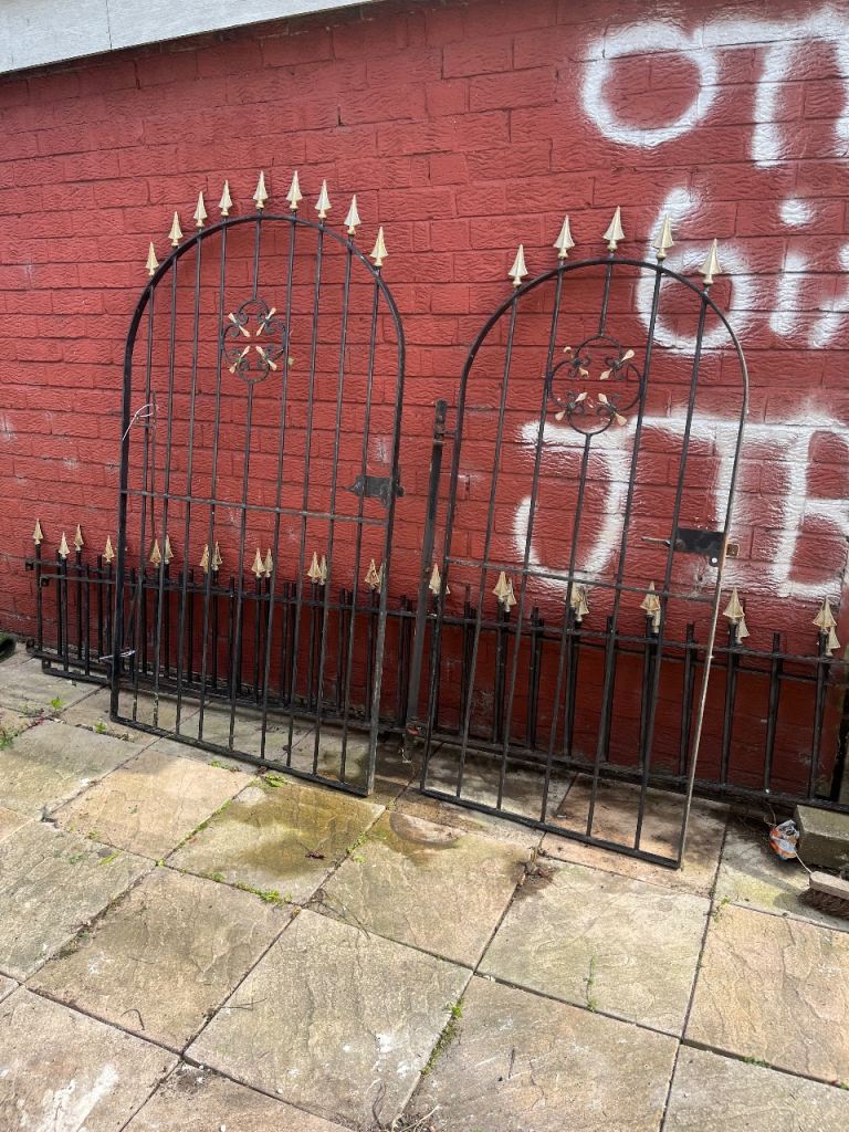 Wrought iron gates and railings 
