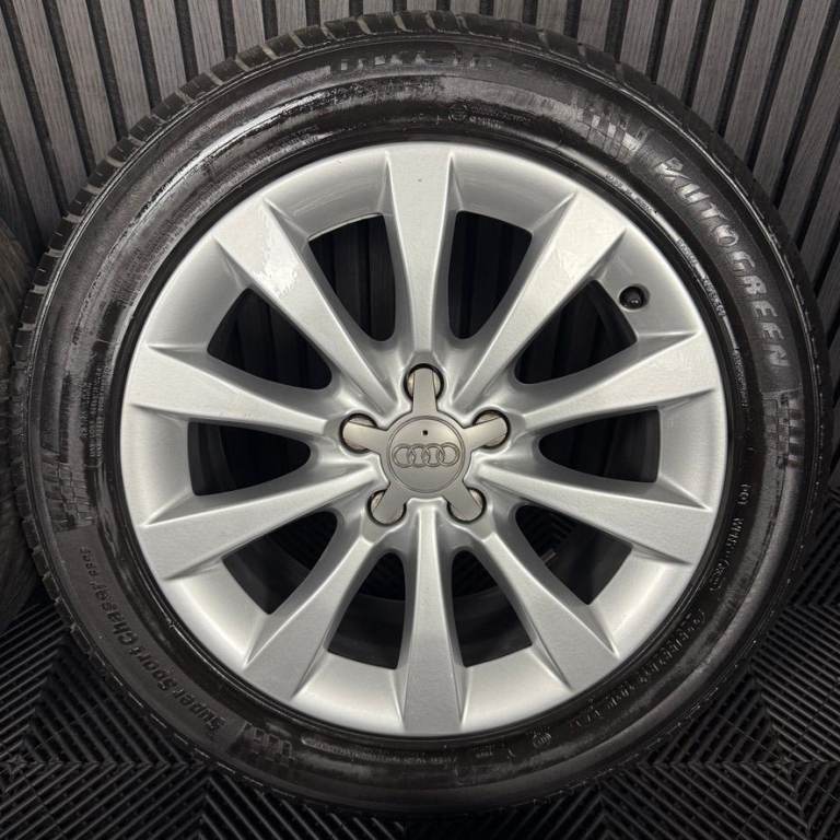17'' GENUINE AUDI A6 C7 10 SPOKE ALLOYS WHEELS TYRES 