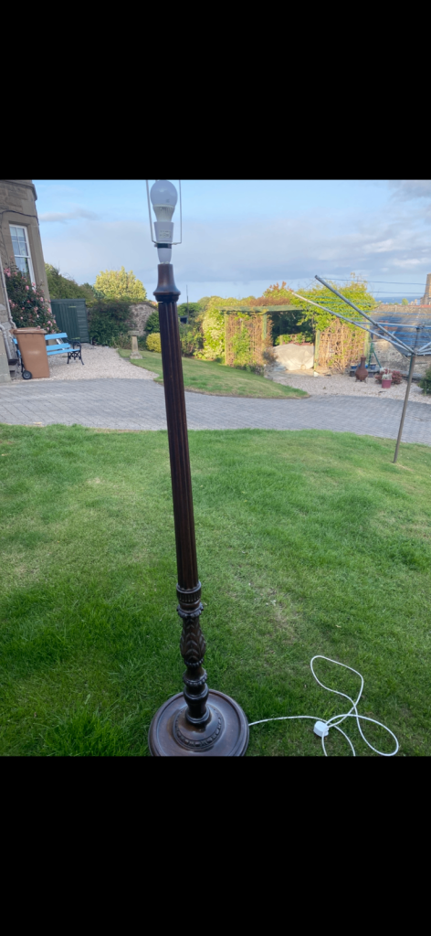 Standard lamp with shade 