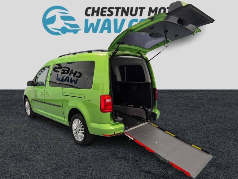 VW Caddy WAV Wheelchair Access Auto 5 Seats Viper Green 2.0 Diesel 2021 No VAT