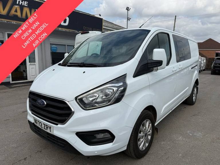 2022 Ford Transit Custom 2.0 300 EcoBlue Limited Crew Van NEW WET BELT LWB Double Cab 5dr Diesel ...