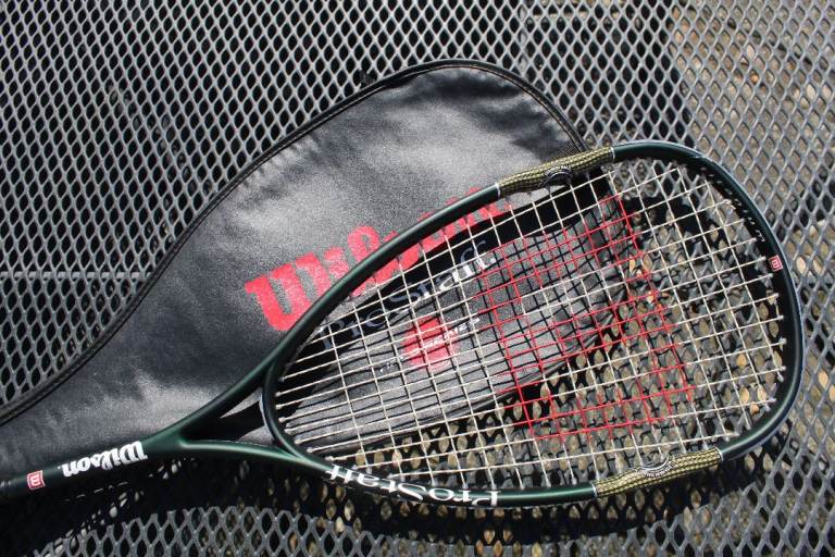 ++RARE++ SQUASH RACKET: WILSON PRO STAFF: TITANIUM WITH ORIGINAL COVER