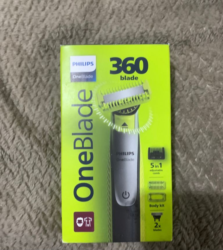 image for Philips OneBlade 360 for Face with 5-in-1 Adjustable Comb - Trim, Edge, Shave