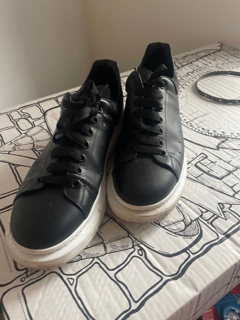 Leather McQueen trainers