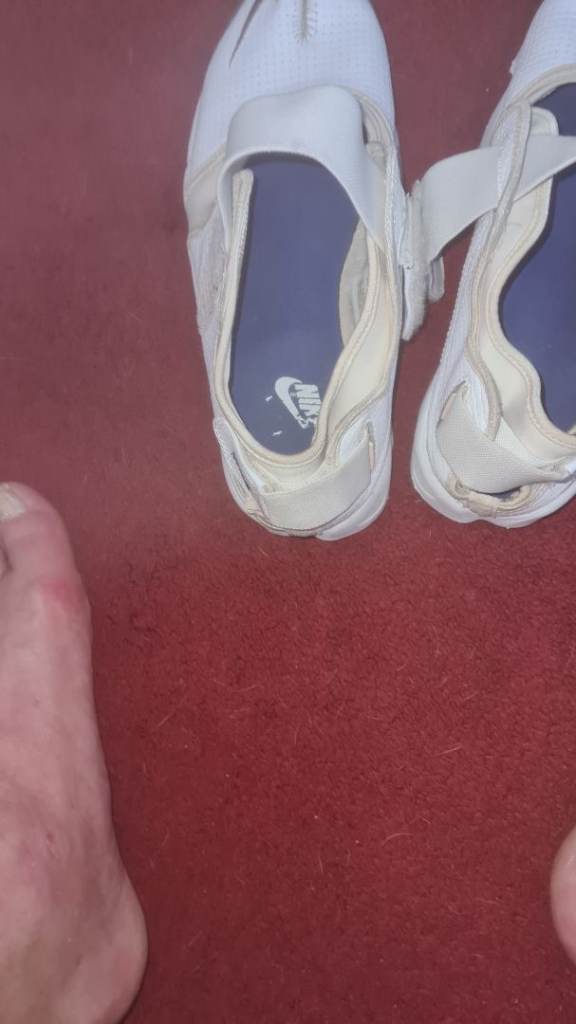 Nike Air Rift Split Toe Woven White 308662 Mens Uk 9