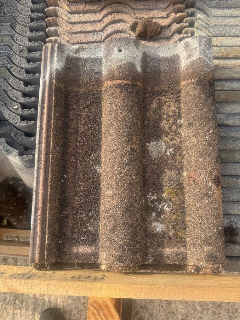 Brown Double Roman Roof Tiles