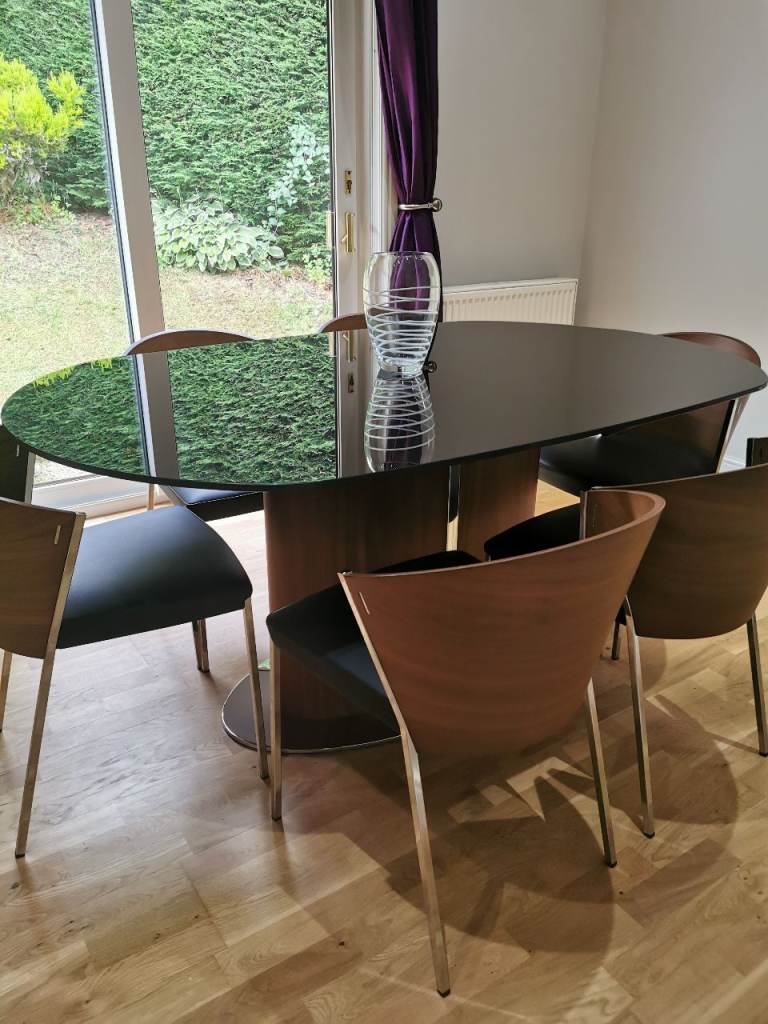 Calligaris Odyssey extending dining table and 6 chairs 