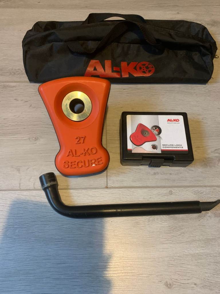 ALKO Caravan Wheel Lock Kit No 27. Good Condition with 2 Keys