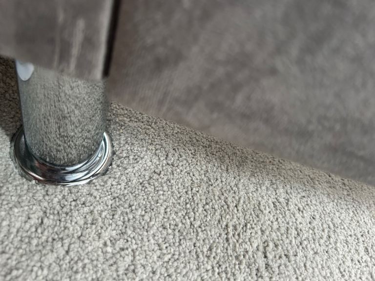 Double grey bed frame