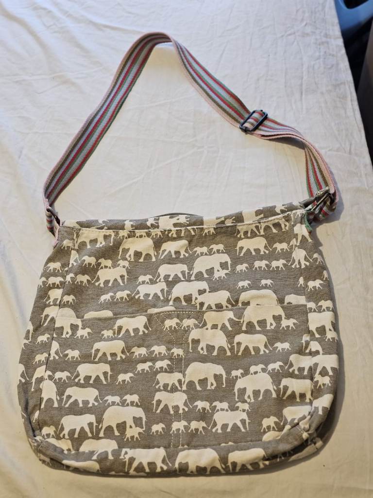 Ladies canvas cross body bag