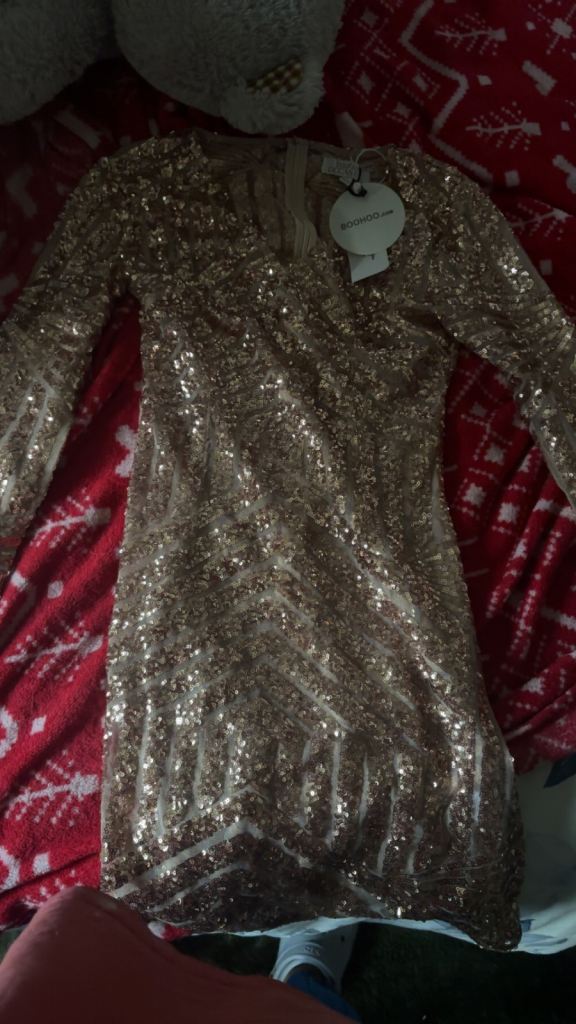 Boohoo sparkle dress