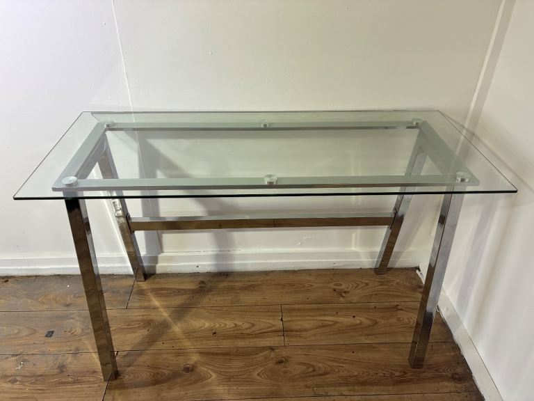 Modern Glass Top Desk with free delivery in London